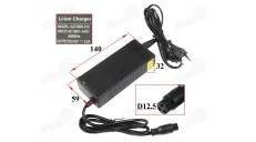 36V 2A charger (output 42V) connection of electric scooters, bicycles GX16 quad bikes, skateboards