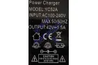 36V Lithium-ion battery charger. Suitable for charging the batteries of electric scooters, electric bicycles, and other electronic devices. (42V -1.5A)