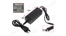 48V 2A Lithium-ion battery charger for electric scooters, electric bicycles (output 54.6V) connection DC 8mm with fan