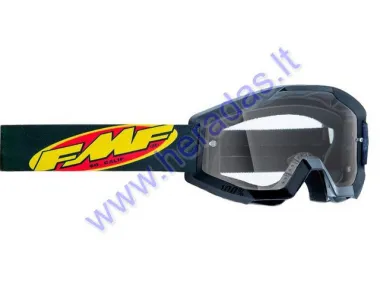 Motorcyclist goggles clear FMF GOGGLE POWER CORE