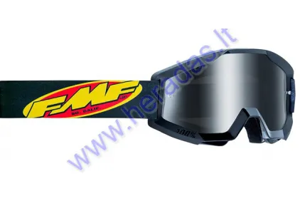 Akiniai motociklininko skaidrūs FMF GOGGLE POWER CORE SAND, tamsinti