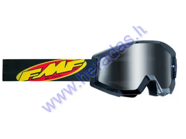 MOTORCYCLIST GOGGLES CLEAR FMF GOGGLE POWER CORE, mirror