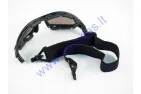 Motorcycle goggles black lens