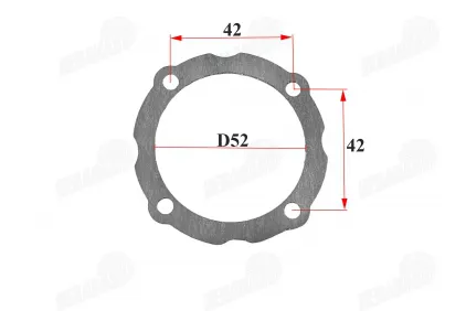 Crankshaft cover gasket for motorcycle, moped 50cc 70cc 120cc fits CHAMP DELTA, CHAMP MONTANA