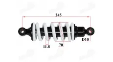 Amortizatorius galinis motociklo L245 tinka NAKED50