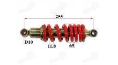 Amortizatorius galinis motociklo L255 sp11.8 tinka FR50