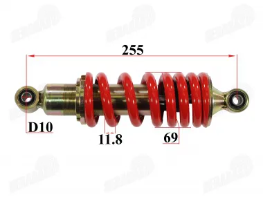 Amortizatorius galinis motociklo L255 sp11.8 tinka FR50