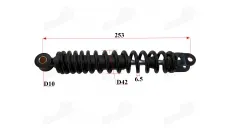 Shock absorber for scooter L253 spring diameter 6,5