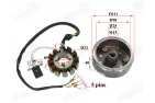 Magneto/stator with rotor for ATV quad bike, motorcycle zongshen 300cc 12 coils