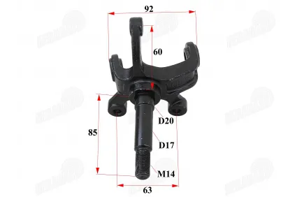 Front right stub axle for quad bike