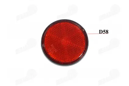 Reflector red screw universal M6