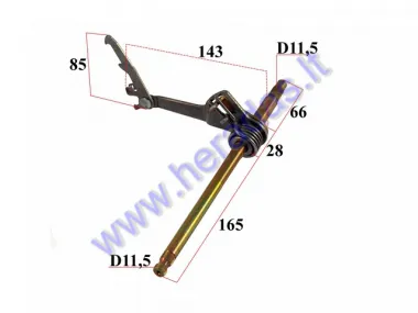 GEAR SHIFT FOR QUAD BIKE WITH SEMI-AUTOMATIC CLUTCH 125cc  L260 D12/11