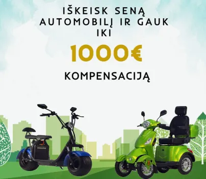 APVA kvietimas kompensacijoms utilizavus taršų automobilį