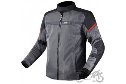 LS2 RIVA MAN JACKET BLACK DARK GREY RED 4XL