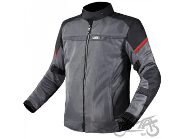 LS2 RIVA MAN JACKET BLACK DARK GREY RED 5XL