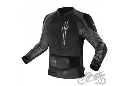 LS2 X-ARMOR MAN JACKET BLACK SILVER XL-XXL