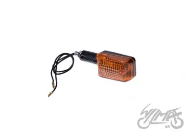 LAMP, TURN SIGNAL MINI CARBON-LOOK AMBER LONG