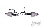 LAMP, TURN SIGNAL, BLACK, CONE, CLEAR LENS, LED CN