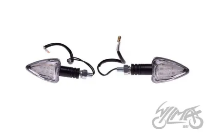 LAMP, TURN SIGNAL, BLACK, CONE, CLEAR LENS, LED CN