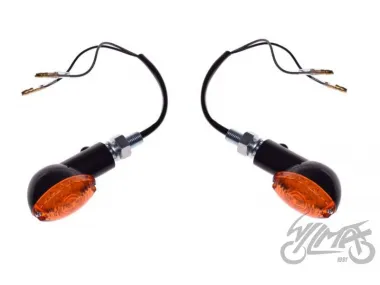 LAMP, TURN SIGNAL, BLACK, AMBER LENS, LED, BLACK