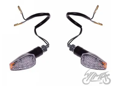 LAMP, TURN SIGNAL , BLACK, CLEAR LENS,+AMBER LED