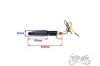 LAMP, TURN SIGNAL INDICATOR CARBON, CLEAR LENS, 9 LEDS