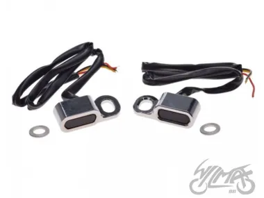 MINI LED FRONT TURN SIGNAL LIGHT FOR HARLEY CHROME