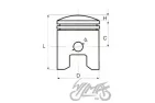PISTON KIT WSK175 CRAFT STD.