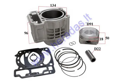 Cilindras stūmoklis ATV keturračio 550cc  vandeniu aušinamas CF-Moto CF1V91R CF550 CF191R 550