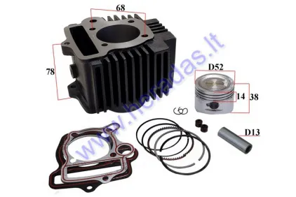 Cylinder piston for motorcycle 125cc analog CBF33020