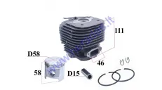 Cilindro komplektas su stūmokliu STIHL MS070 D58 PIN15