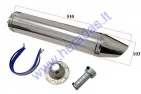 Muffler universal for scooter, motorcycle 125-450cc 510mm set