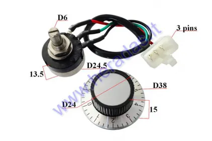 Potentiometer for electric tricycle