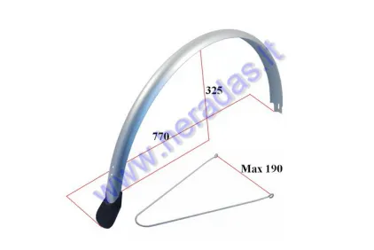 Rear mudguard for electric bicycle Electron EB21