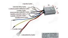 Controller for electric quad bike 48V 1000W analog EB965