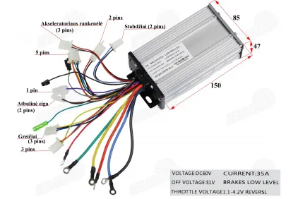 Controller of electric quad bike 60V 35 1200W