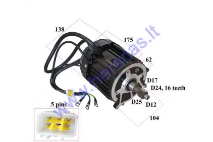 ELECTRIC ATV ENGINE 60V 1200WAT FITS MODEL TIGER PRO