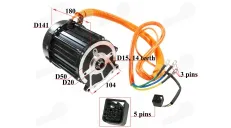 Engine for electric ATV quad bike 60V 2000W fits HIMOTO HM4