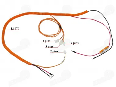 Installation wires, hydraulic station connection wires of electric cargo tricycle fits KING BOX2SAV JP3900SAV