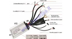 Elektrinio motorolerio  kontroleris 72V 2000W tinka   HAWK su ličio jonų baterijomis