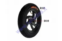 Elektrinio motorolerio priekinis ratas su padanga R10 14x2.50  64-254  60/100 R10