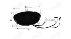 Dashboard for electric scooter, display - speedometer 48v/60V fits EPICO