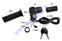 Electric motor scooter handlebar kit to CITYCOCO accelerator knob with lock