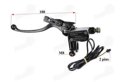 Left brake lever with cylinder for electric scooter, tricycle fits HIMOTO HM3