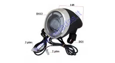 Front light for electric motor scooter 12V fits CITYCOCO ES8004 display 60V without speed indicator, with LED battery indicator