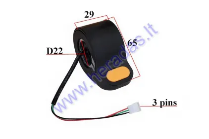 THUMB THROTTLE ACCELERATOR FOR ELECTRIC KICK SCOOTER Ninebot Max G30