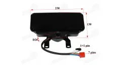 Display, dashboard of electric tricycle fits KING BOX2 JP3900SAV