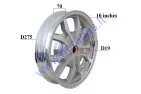 Rim 10 inch (10″) for electric trike scooter R10 MS03 MS04 MT2.15X10