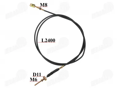 Rear brake cable for electric cargo tricycle KING BOX 1,2,3  JP2100,JP2800,JP3900 QL, DLS