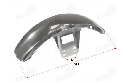 Metal front fender of electric tricycle KING BOX2  JP3900 QL